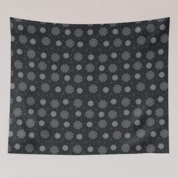 Item preview, Black and white winter snow pattern  designed and sold by Lzdigitalstore.