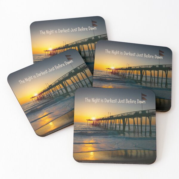 Item preview, Night is Darkest Just Before Dawn at Nags Head Beach designed and sold by nbrandsberg.
