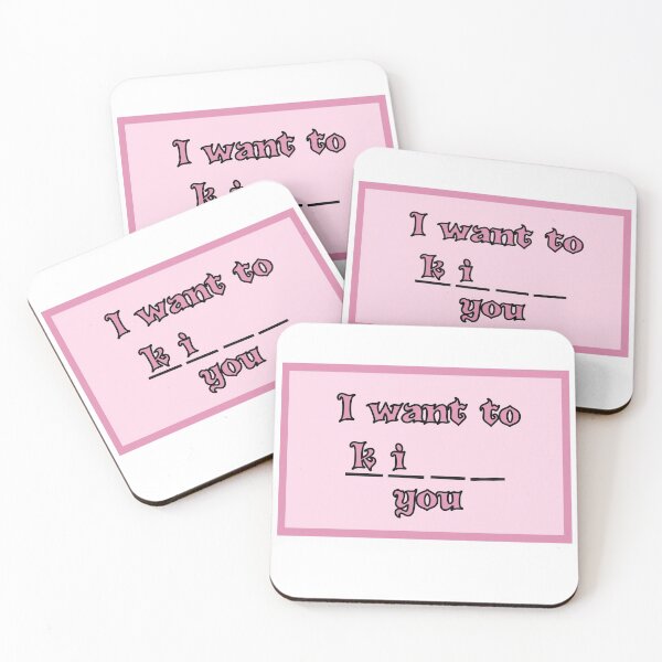 Item preview, I want to ki_ _ you pink sticker designed and sold by Bonicrazypeople.