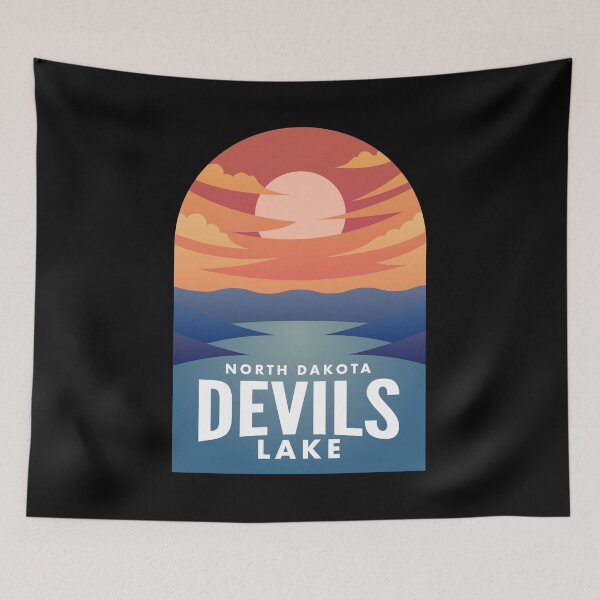 Item preview, Devils Lake ND Retro Sunset designed and sold by HalpinDesign.