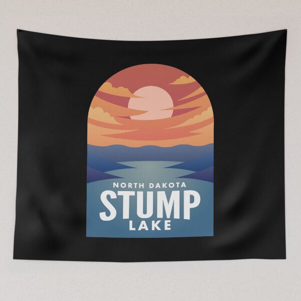 Artikelvorschau, Stump Lake ND Retro Sunset entworfen und verkauft von HalpinDesign.