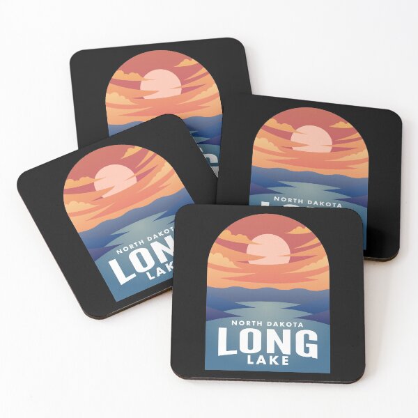 Artikelvorschau, Long Lake ND Retro Sunset entworfen und verkauft von HalpinDesign.