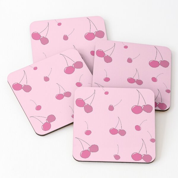 Item preview, Falling Heart shaped cherries pink cherry designed and sold by Lemonshaaark.