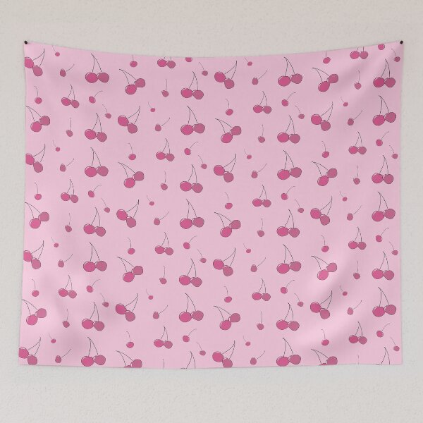 Item preview, Falling Heart shaped cherries pink cherry designed and sold by Lemonshaaark.
