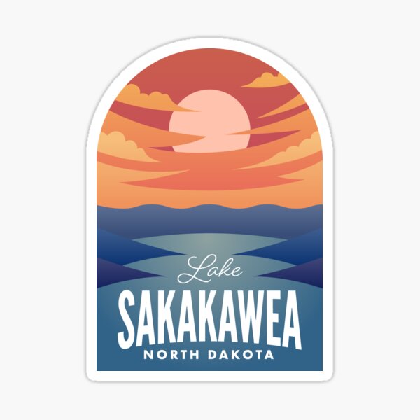 Item preview, Lake Sakakawea ND Retro Sunset designed and sold by HalpinDesign.