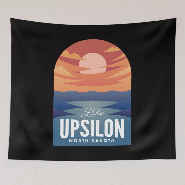 Item preview, Lake Upsilon ND Retro Sunset designed and sold by HalpinDesign.