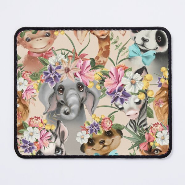 Item preview, watercolor portrait animals pattern designed and sold by Hartics.