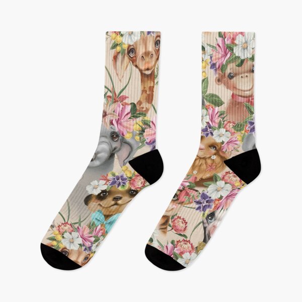 Item preview, watercolor portrait animals pattern designed and sold by Hartics.