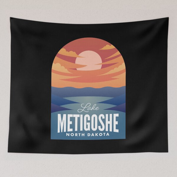 Item preview, Lake Metigoshe ND Retro Sunset designed and sold by HalpinDesign.