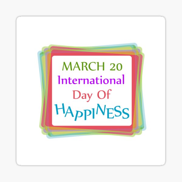 Item preview, Day of Happiness- Commemorative Day March 20  designed and sold by Shawlin Islam.