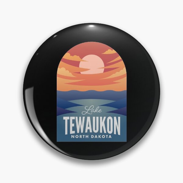 Artikelvorschau, Lake Tewaukon ND Retro Sunset entworfen und verkauft von HalpinDesign.