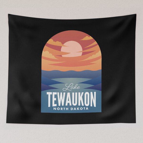 Item preview, Lake Tewaukon ND Retro Sunset designed and sold by HalpinDesign.