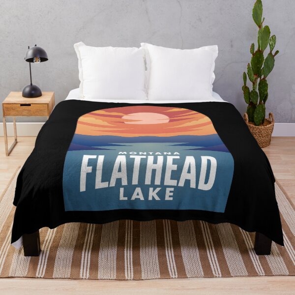 Item preview, Flathead Lake MT Retro Sunset designed and sold by HalpinDesign.