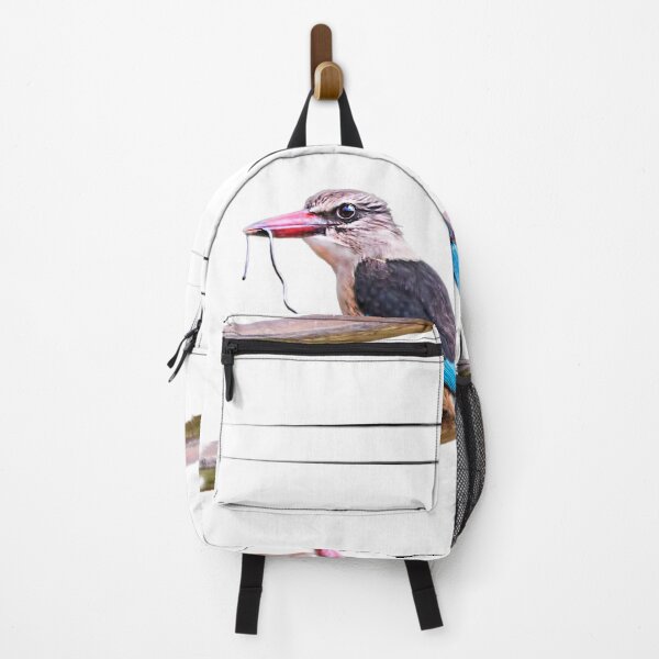 Item preview, Brown Hooded Kingfisher with small snake as much designed and sold by RonelBroderick.