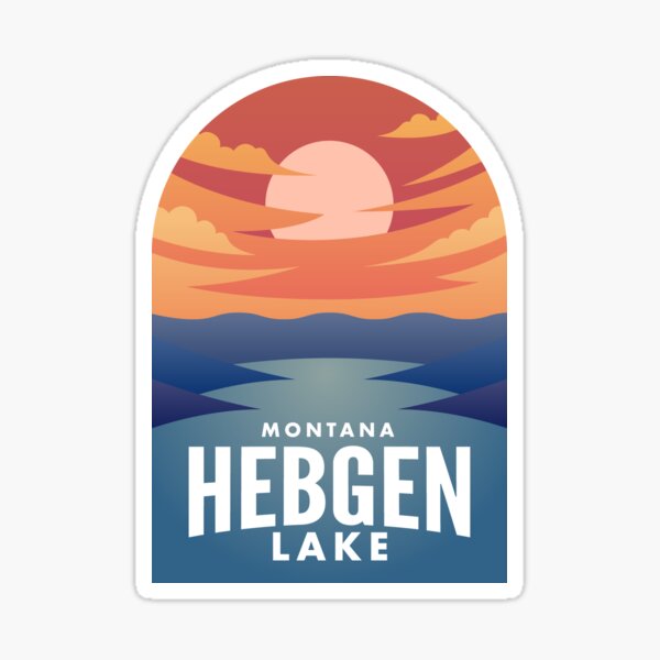 Item preview, Hebgen Lake MT Retro Sunset designed and sold by HalpinDesign.