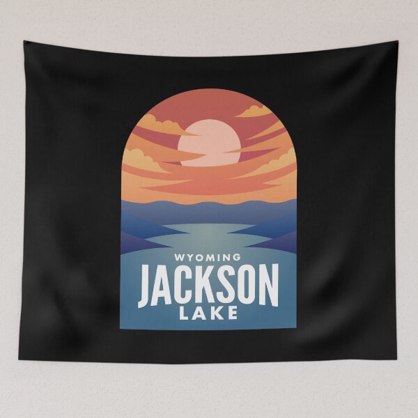 Item preview, Jackson Lake WY Retro Sunset designed and sold by HalpinDesign.
