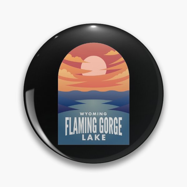 Item preview, Flaming Gorge WY Retro Sunset designed and sold by HalpinDesign.