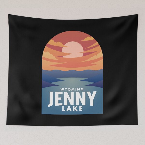 Item preview, Jenny Lake WY Retro Sunset designed and sold by HalpinDesign.