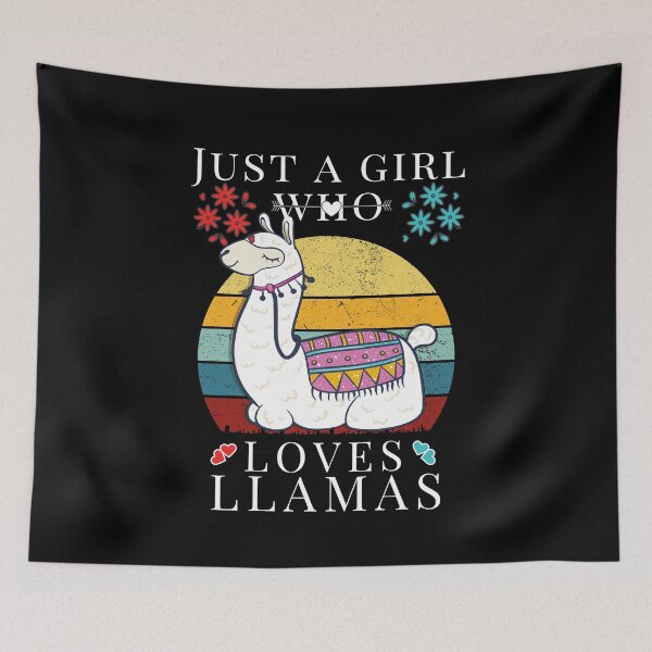 Item preview, Just A Girl Who Loves Llamas,Llama Girl designed and sold by worldmodi.