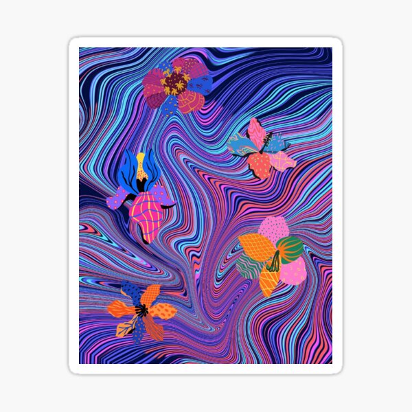 Flower trip Sticker