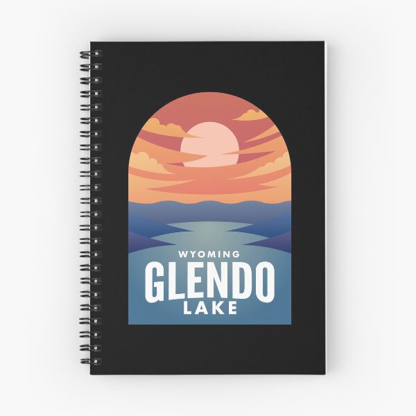 Artikelvorschau, Glendo Lake WY Retro Sunset entworfen und verkauft von HalpinDesign.