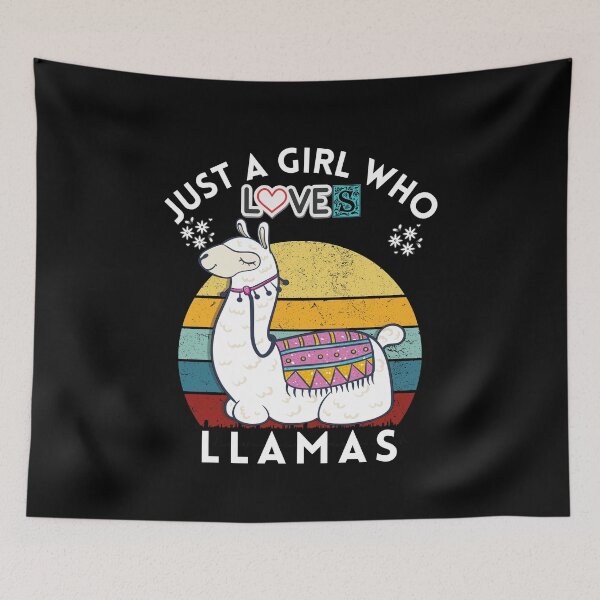 Item preview, Just A Girl Who Loves Llamas,Llama Girl designed and sold by worldmodi.