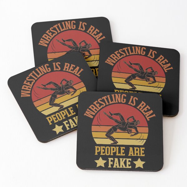 Item preview, Wrestling Is Real People Are Fake Funny Wrestling Ring Sports Entertainment designed and sold by Kaladzishop.