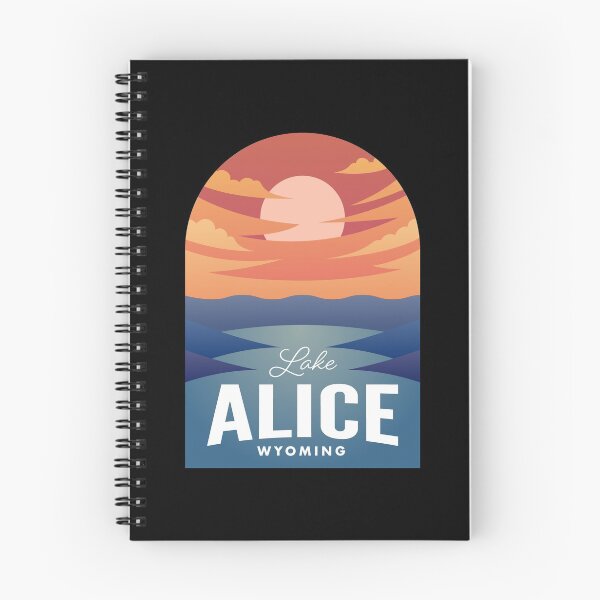 Artikelvorschau, Lake Alice WY Retro Sunset entworfen und verkauft von HalpinDesign.