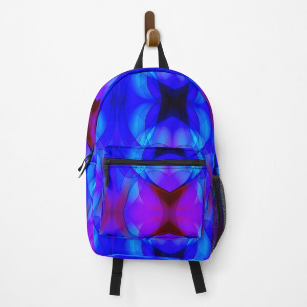 Item preview, Blue Curved Purple Abstract Space Science Fiction Pattern designed and sold by EdwardMonet.