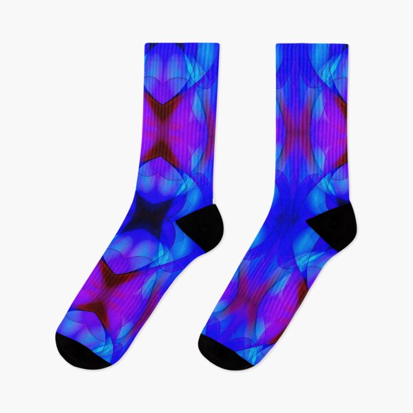 Item preview, Blue Curved Purple Abstract Space Science Fiction Pattern designed and sold by EdwardMonet.
