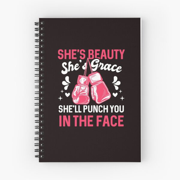 Item preview, Funny Kickboxing Boxing She’s Beauty She’s Grace She’ll Punch You In The Face  designed and sold by MagicSD Designs.