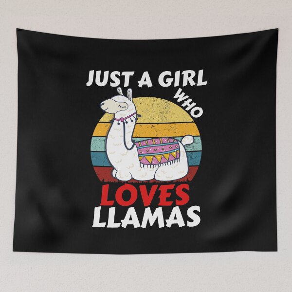 Item preview, Just A Girl Who Loves Llamas,Llama Girl designed and sold by worldmodi.