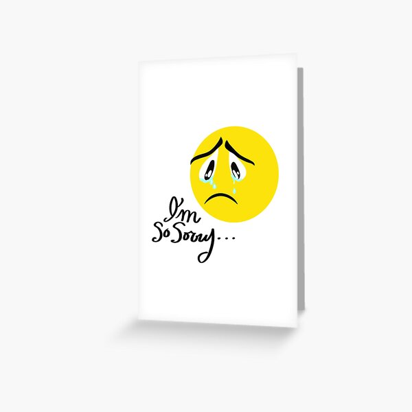 Sorry female emoticon card - #emoji #emojis #smiley #smilies