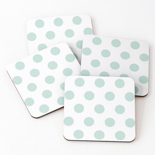 Item preview, Large MINT GREEN and WHITE POLKA DOTS  designed and sold by RachelMacht.