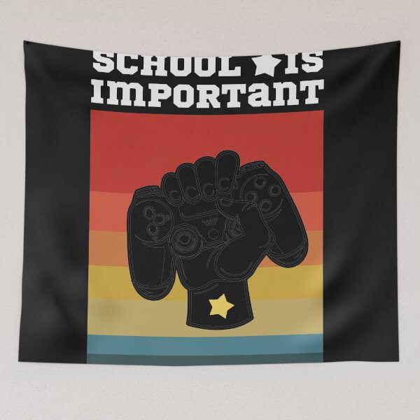 Item preview,  School Is Important But gaming Is Importanter designed and sold by POSITIVEHL HL.