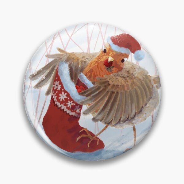 Item preview, Little Santa Robin designed and sold by RainbowStudio.
