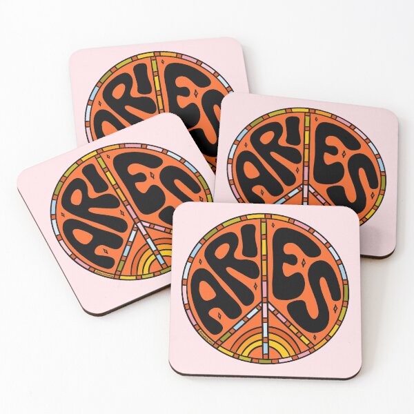 Item preview, Aries Peace Sign designed and sold by doodlebymeg.