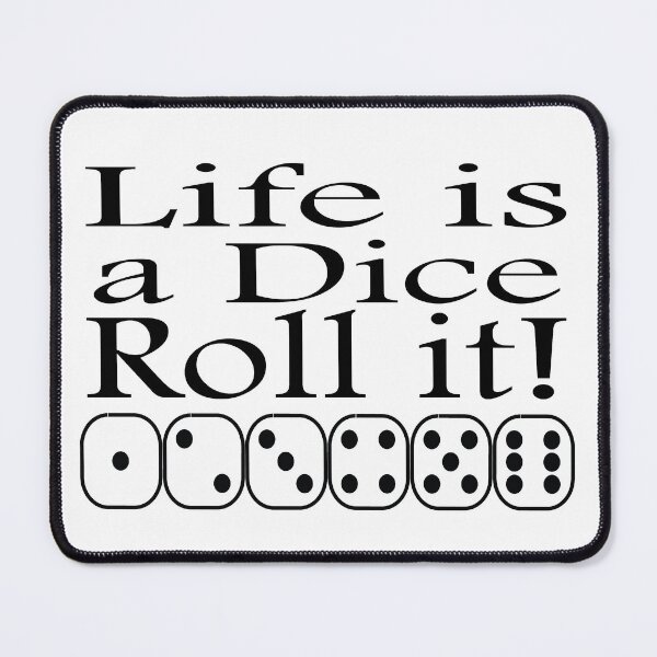 Item preview, Dice Cool Positive Vibes Life is a Dice Roll It designed and sold by RihabPrint.