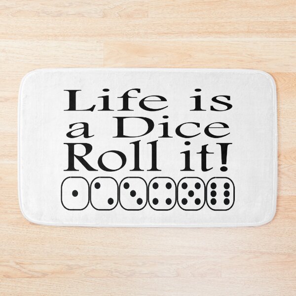Item preview, Dice Cool Positive Vibes Life is a Dice Roll It designed and sold by RihabPrint.