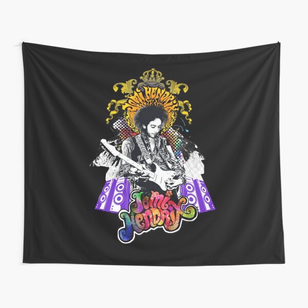 Jimi Hendrix The Singer With Guitar Small Poster Tapestry Wall Door Hanging Art 