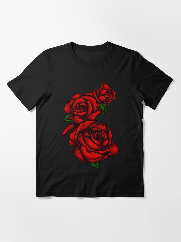 "Dark Red Roses" Essential TShirt for Sale by paviash Redbubble