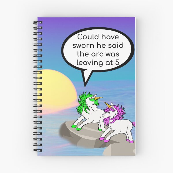Item preview, Unicorn Noahs Arc Funny Animal Graphic Colour Cartoon Vertical Print designed and sold by Printopia-.