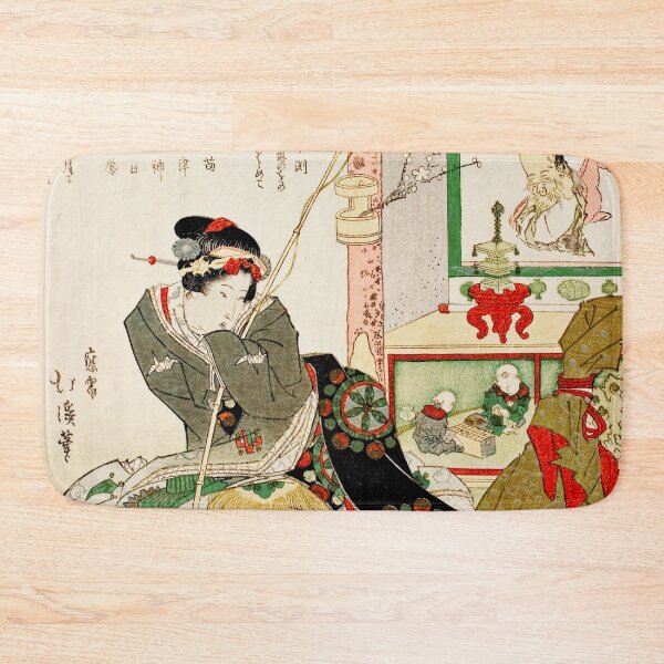 Item preview, Lady Seated by a Tokonoma Alcove -Totoya Hokkei designed and sold by brushandframes.