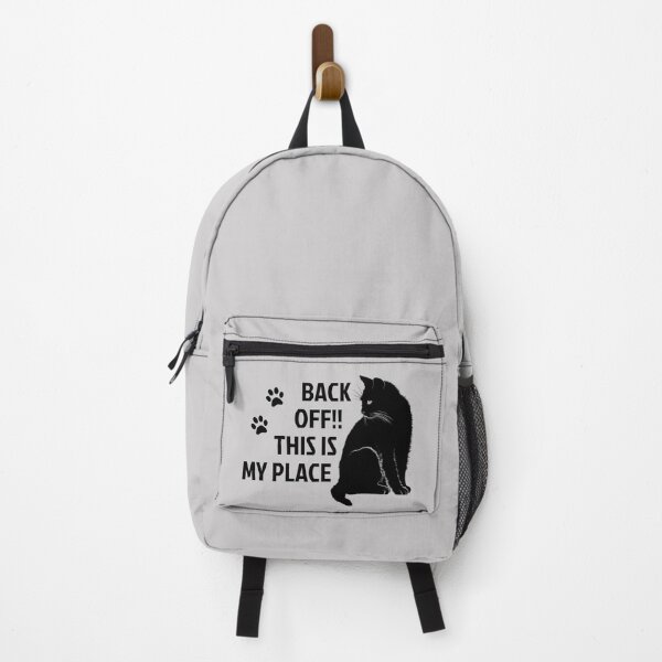 Item preview, Back off this is my place black cat and paws silhouette designed and sold by portrait4you.