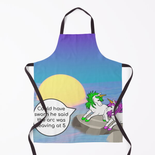 Item preview, Unicorn Noahs Arc Funny Animal Graphic Colour Cartoon Horizontal Print designed and sold by Printopia-.