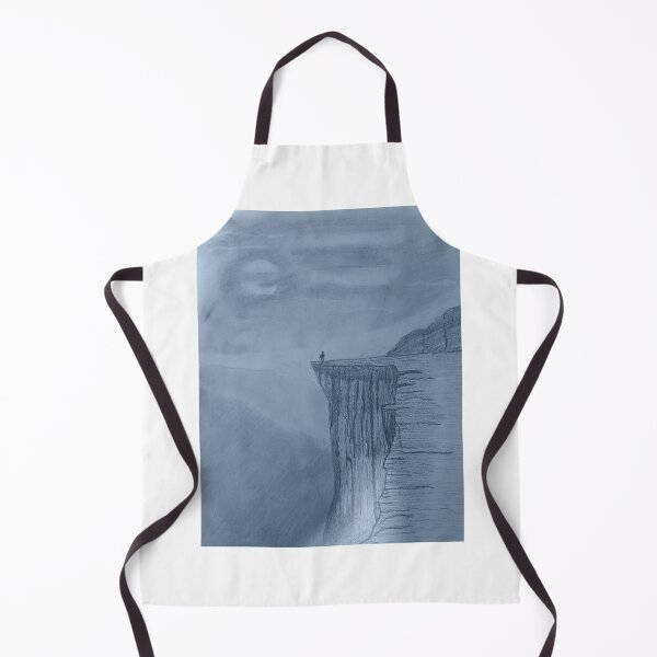 Item preview, Person on a clift in the night sky designed and sold by Customdrawing.