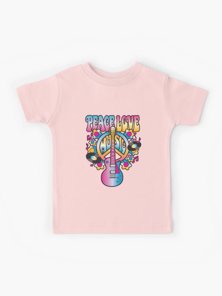 Peace, Love and Music Kids T-Shirt for Sale by Lisann