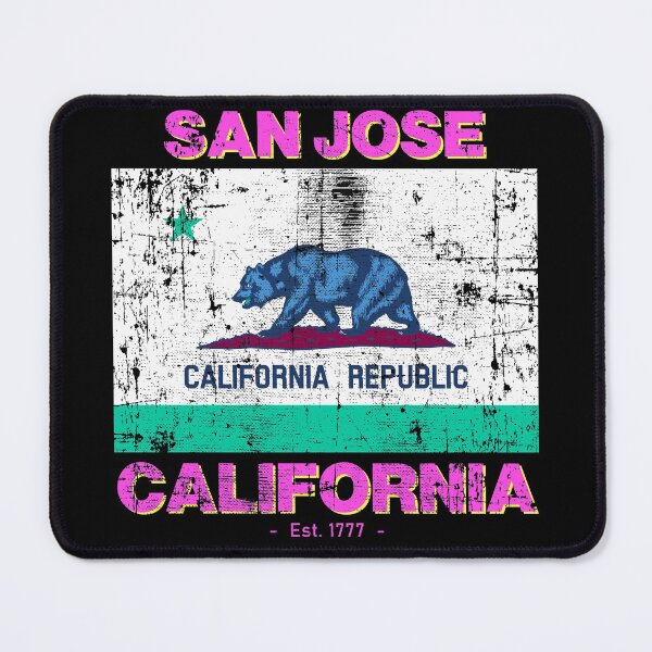 Item preview, San Jose, California Flag - 80s Travel Souvenir designed and sold by Rad-State.