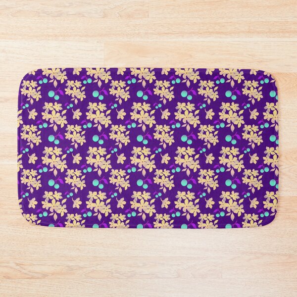 Item preview, Groovy Mod Blossoms - Moccasin and Violet designed and sold by ShumShumShop.