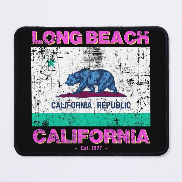 Item preview, Long Beach, California Flag - 80s Travel Souvenir designed and sold by Rad-State.